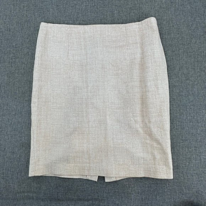 Katherine Barclay Montreal Straight Skirt Cream Color‎ Size 8 Cotton